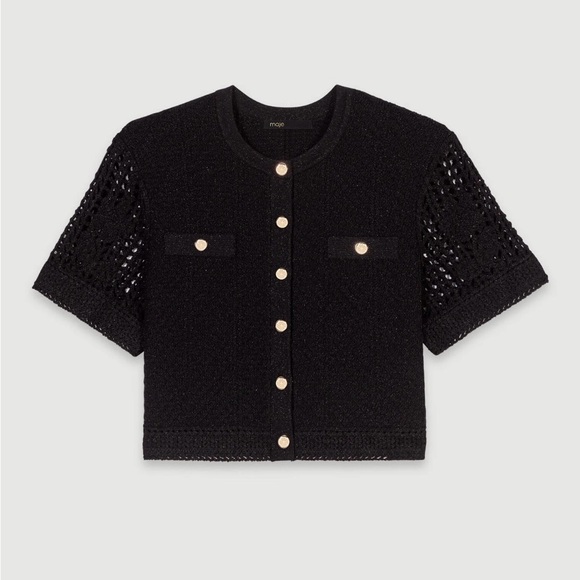 Maje Rochelly Crochet Cardigan - Picture 2 of 8